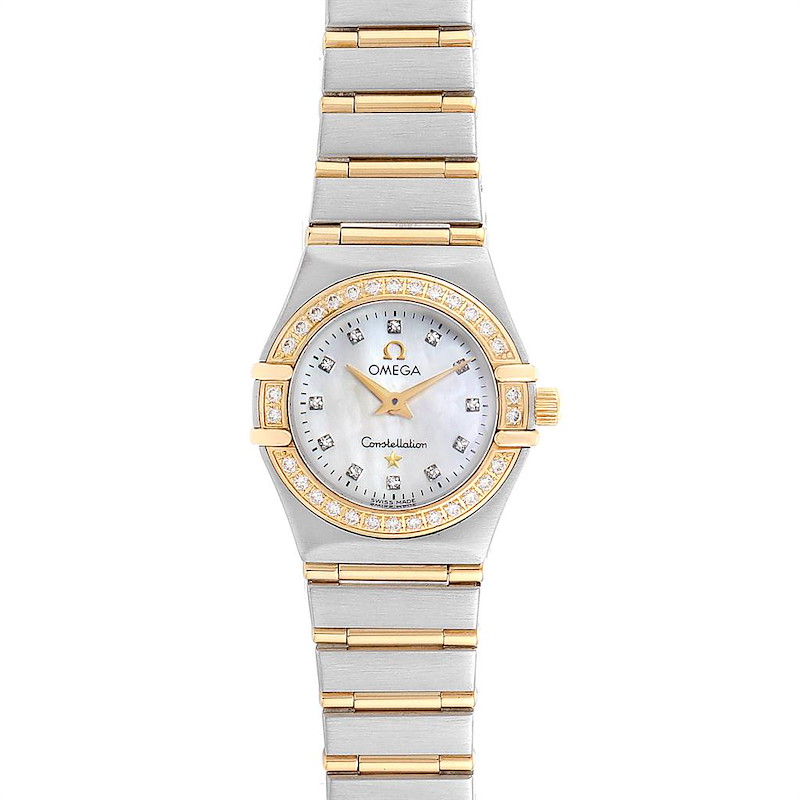 Omega Constellation 22 Mother of Pearl Diamond Ladies Watch 1267.75.00 SwissWatchExpo