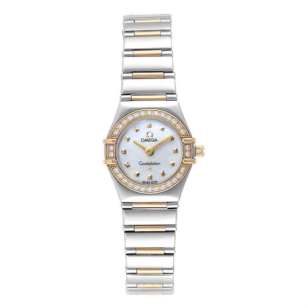 Omega Constellation Steel Yellow Gold Diamond Ladies Watch 1365.71.00 ...