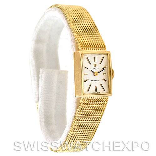 Omega Vintage Ladies 14k Yellow Gold Watch Made For Tiffany SwissWatchExpo