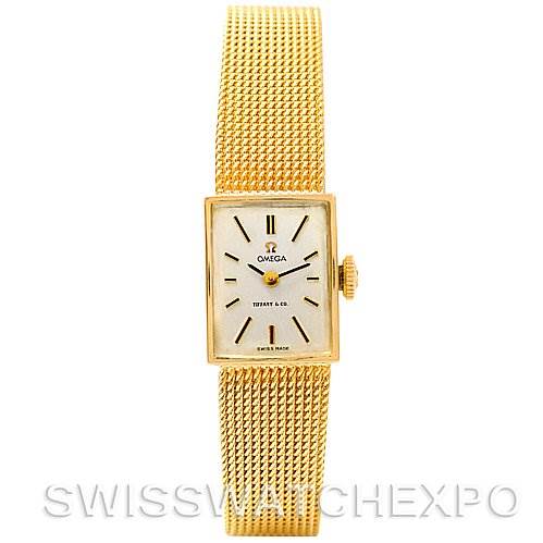 omega gold watch vintage ladies