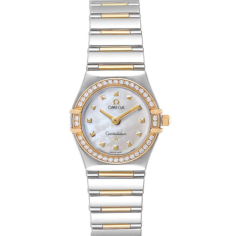 Omega Constellation My Choice Steel Yellow Gold Diamond Watch 1376.71.00 SwissWatchExpo