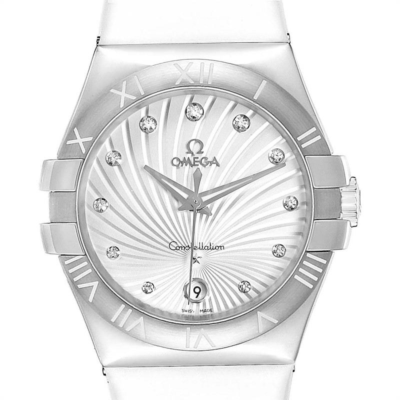 Omega Constellation Diamond Ladies Watch 123.12.35.60.52.001 Box Card SwissWatchExpo