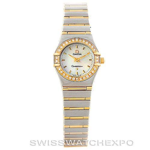 Omega Constellation My Choice Steel Gold Diamond Watch 1267.70.00 ...