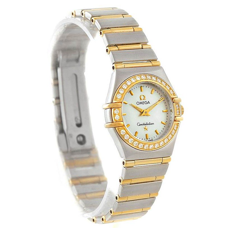 Omega Constellation Ladies Diamond Mini Watch 1267.70.00 SwissWatchExpo