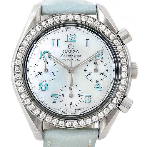 Photo of Omega Speedmaster Ladies Diamond MOP Dial Watch 3815.71.53