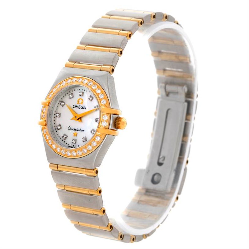 Omega Constellation My Choice Steel Gold Diamond Watch 1267.75.00 SwissWatchExpo