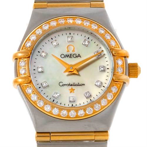 Photo of Omega Constellation My Choice Steel Gold Diamond Watch 1267.75.00