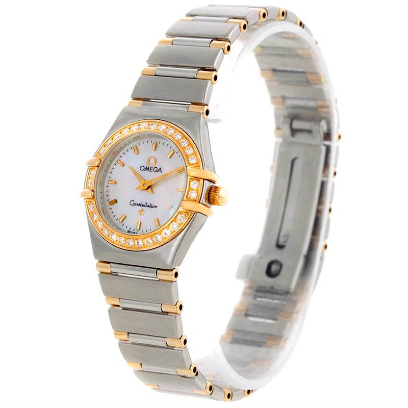Omega Constellation Mini Steel and Gold Diamond Watch SwissWatchExpo