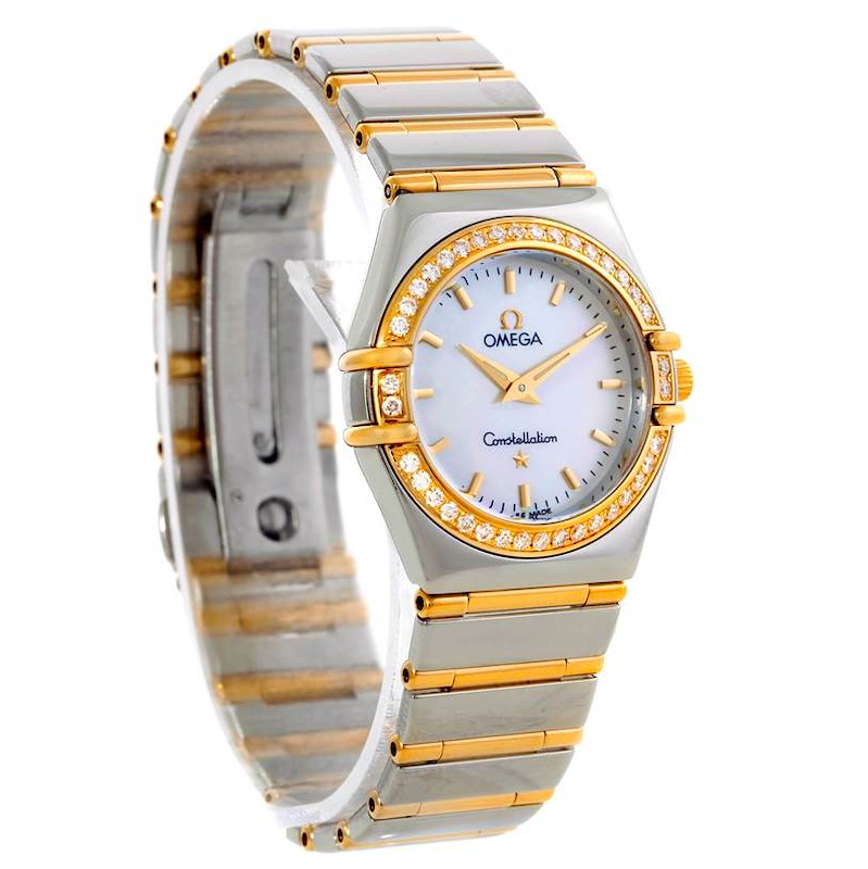 Omega Constellation My Choice Steel Gold Diamond Watch 1277.70.00 SwissWatchExpo
