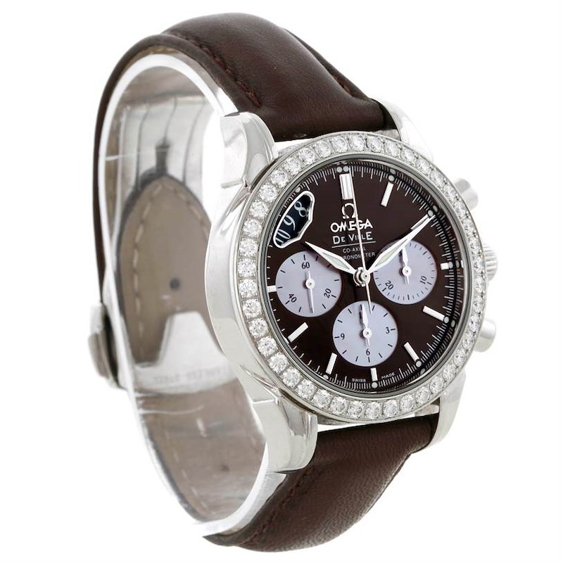 Omega DeVille Co-Axial 1.61CT Diamond Ladies Watch 4877.60.37 SwissWatchExpo