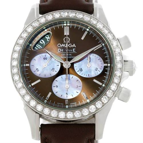 Photo of Omega DeVille Co-Axial 1.61CT Diamond Ladies Watch 4877.60.37