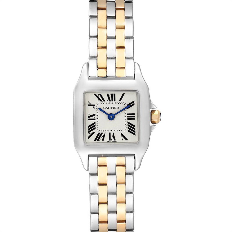 Cartier Santos Demoiselle Steel Yellow Gold Ladies Watch W25066Z6 SwissWatchExpo
