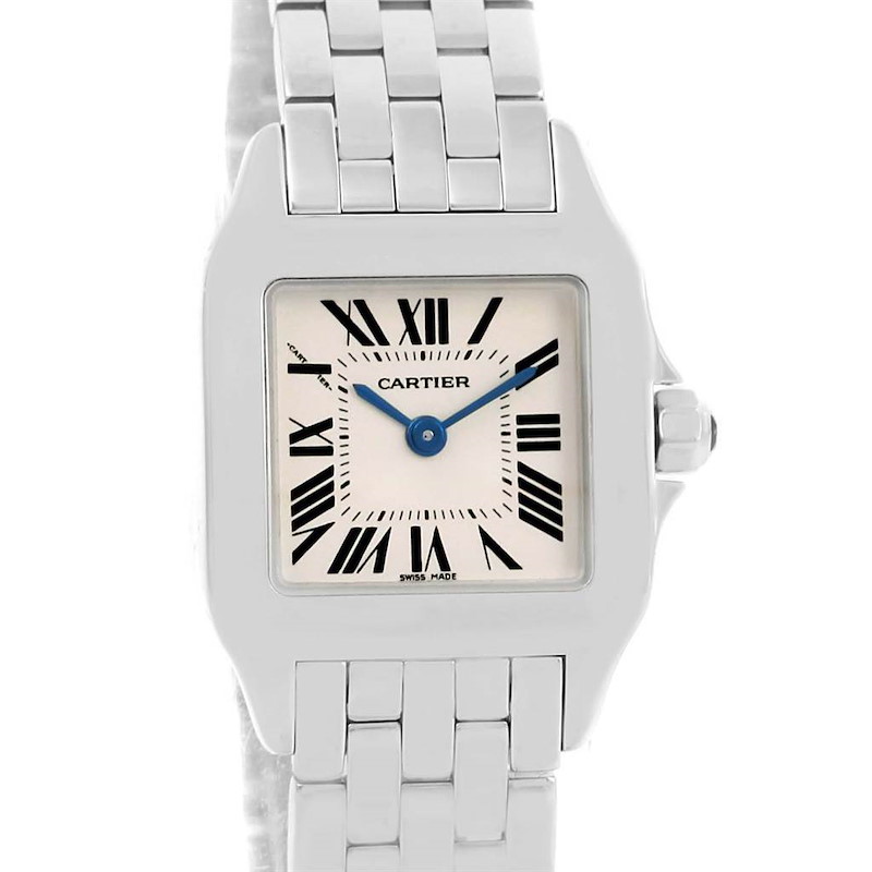 Cartier Santos Demoiselle Stainless Steel Ladies Watch W25064Z5 SwissWatchExpo