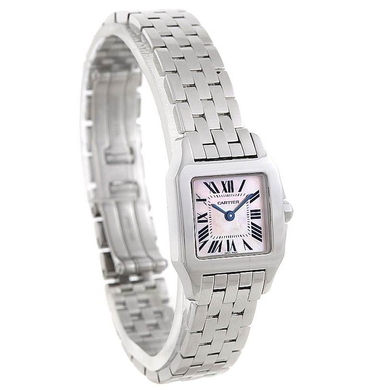 Cartier Santos Demoiselle Steel Ladies Watch W25075Z5 SwissWatchExpo