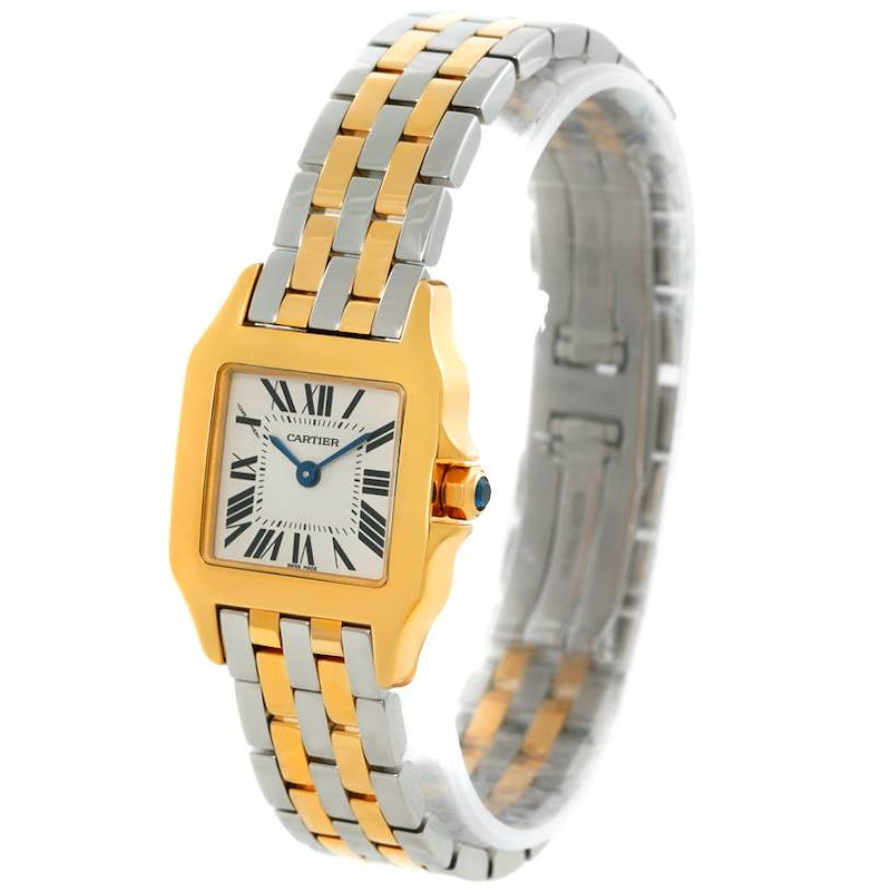 Cartier Santos Demoiselle Steel Yellow Gold Watch W25063Z6 SwissWatchExpo