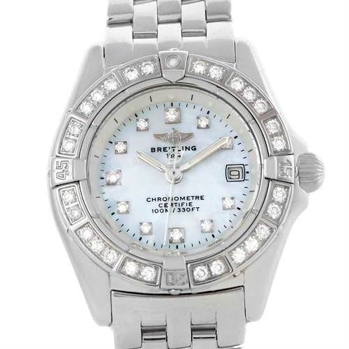 Photo of Breitling Callisto Ladies Mother of Pearl Diamond Watch A72345