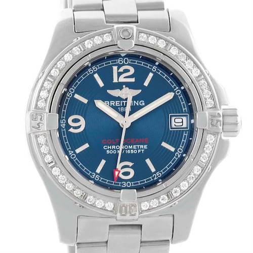 Photo of Breitling Colt Oceane Stainless Steel Diamond Ladies Watch A77380