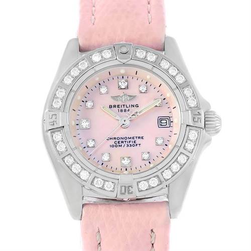 Photo of Breitling Callisto Pink Mother of Pearl Diamond Ladies Watch A72345