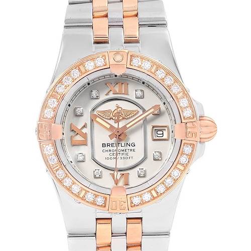 Photo of Breitling Galactic 30 Steel Rose Gold Diamond Womens Watch C71340
