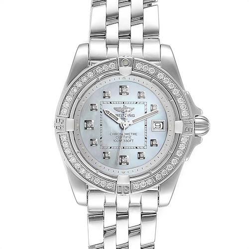 Photo of Breitling Cockpit Mother of Pearl Diamond Ladies Watch A71356