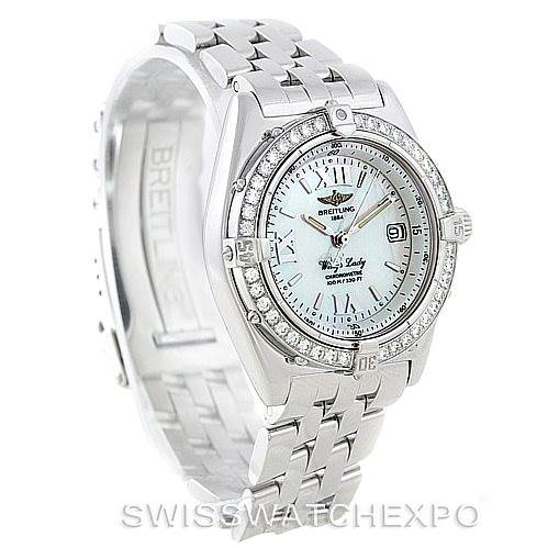 Breitling Windrider Wings Ladies MOP Diamond Watch A67350 | SwissWatchExpo