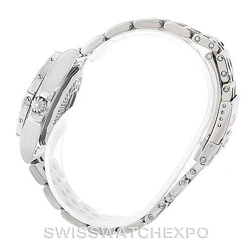 The image shows a side view of the Breitling A71340 Women's Stainless Steel White Dial A71340 Women's Stainless Steel White Dial Starliner Ladies Diamond Watch A71340, highlighting the side and bracelet.