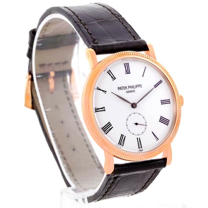 Patek Philippe Calatrava 18k Rose Gold Mechanical Watch 5119R Unworn SwissWatchExpo