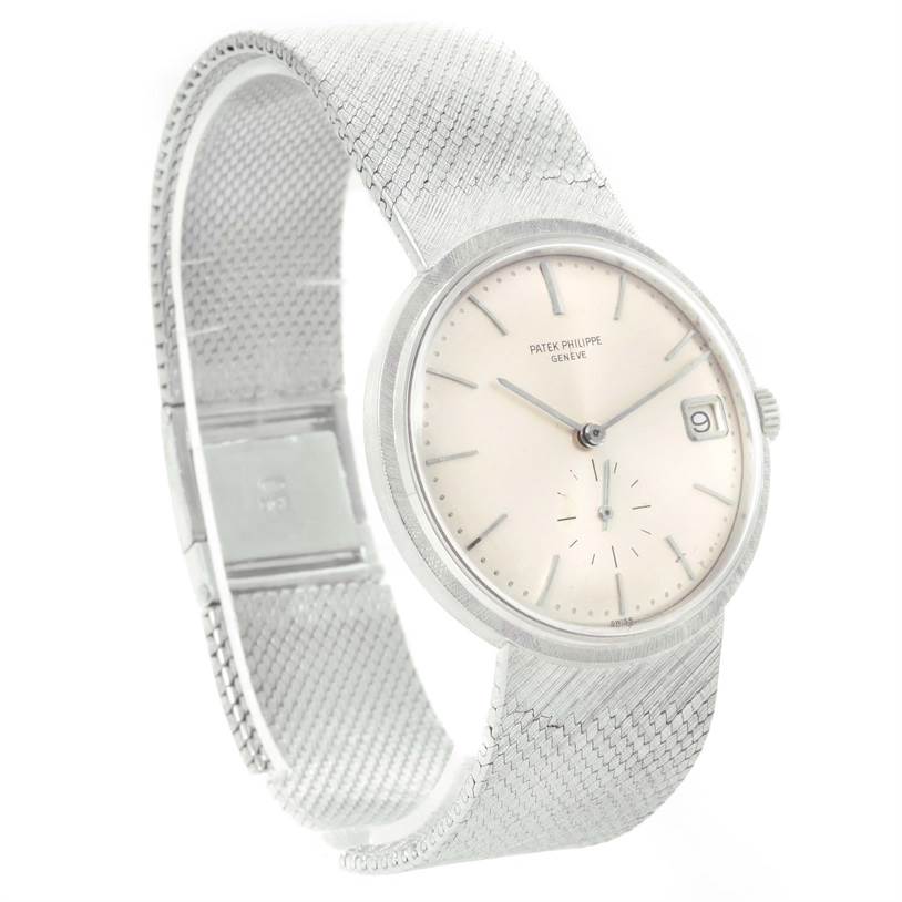Patek Philippe Calatrava Vintage 18k White Gold Watch 3445 | SwissWatchExpo