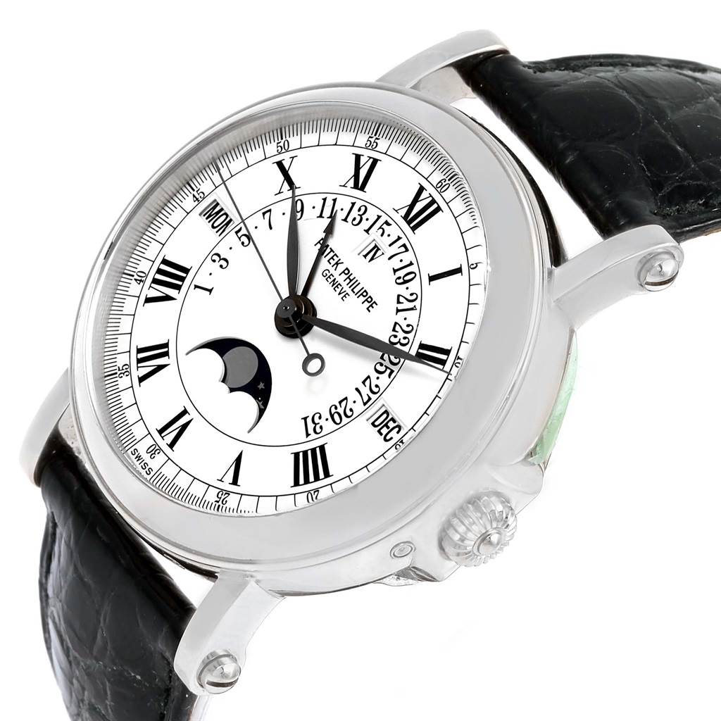 Patek Philippe Perpetual Calendar Retrograde 18k White Gold Watch 5059