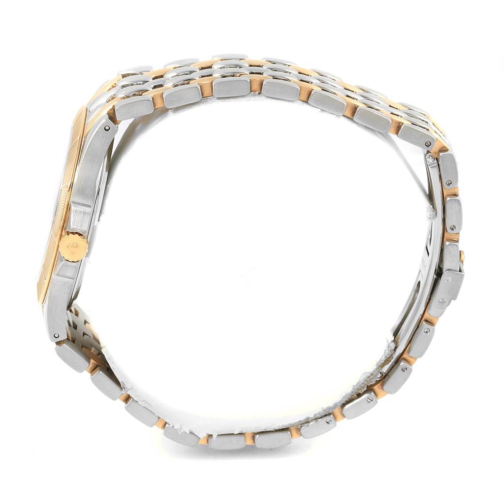 The image shows a side view of the Neptune model watch by Patek Philippe, highlighting its bracelet and clasp.