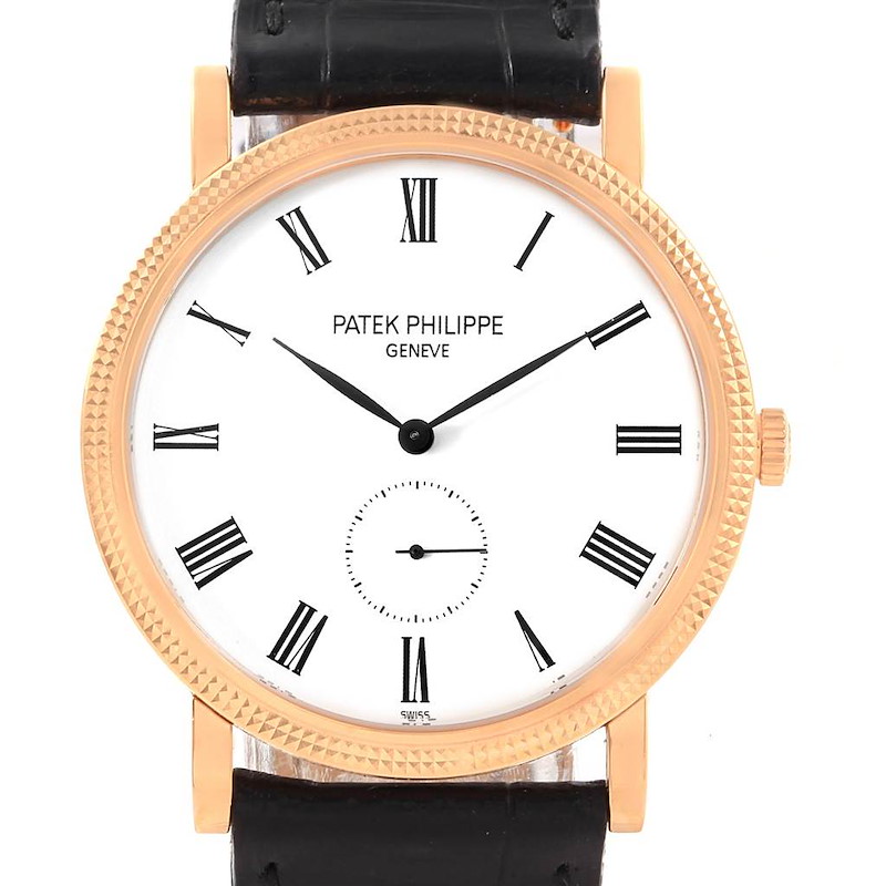 Patek Philippe Calatrava 18K Rose Gold Mens Watch 5119 SwissWatchExpo