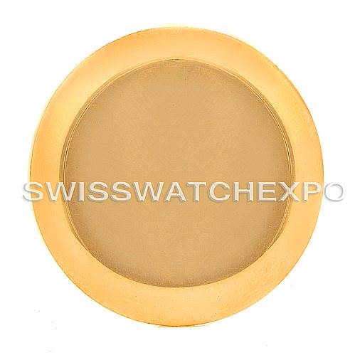 The image shows a top view of a vintage Patek Philippe watch bezel.