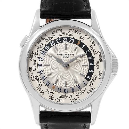 Photo of Patek Philippe World Time Complications White Gold Mens Watch 5110