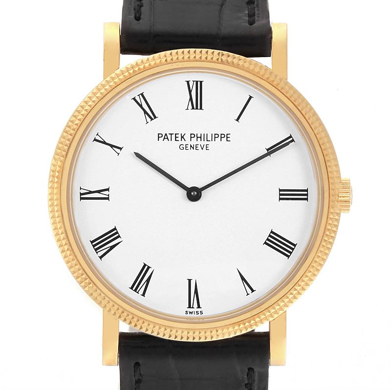 Patek Philippe Calatrava 18K Yellow Gold Automatic Mens Watch 5120 SwissWatchExpo