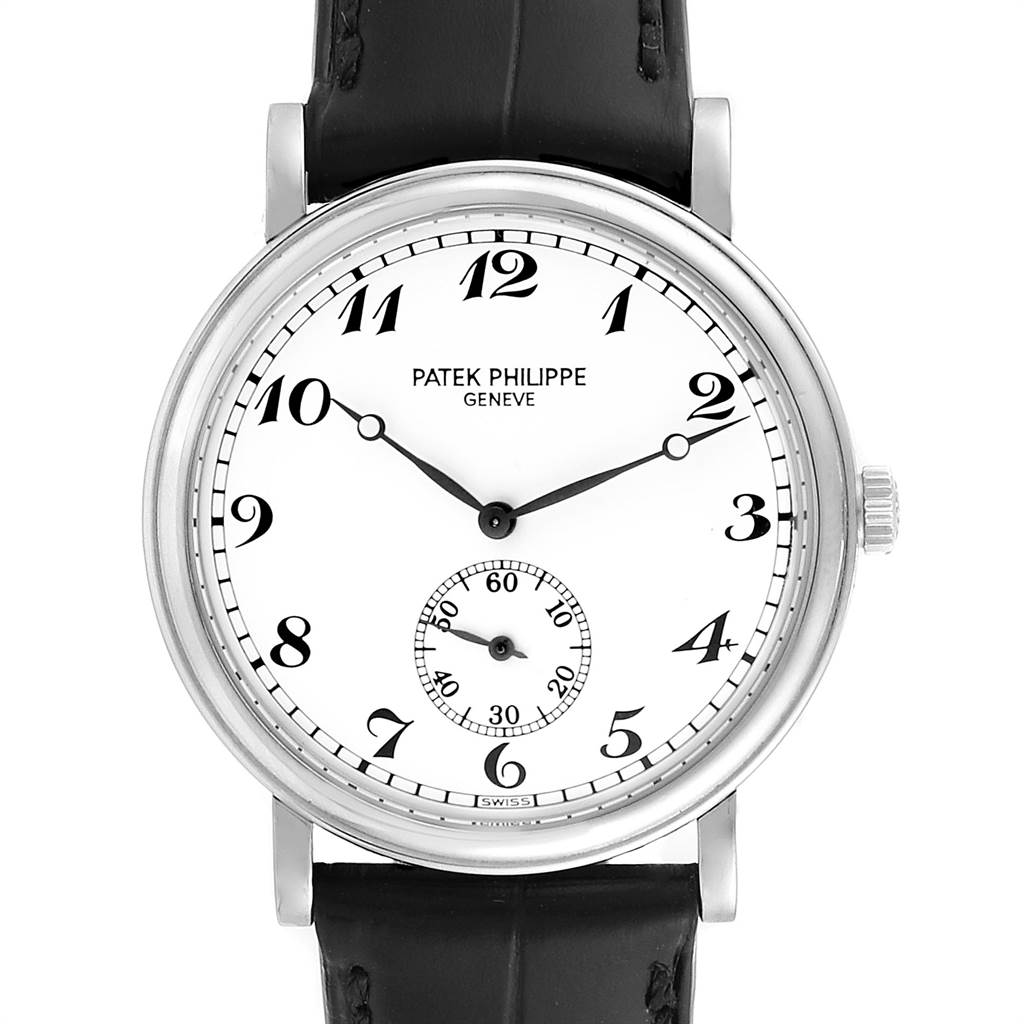 Patek Philippe Calatrava Officier Platinum Mens Watch 5022 Box Papers ...