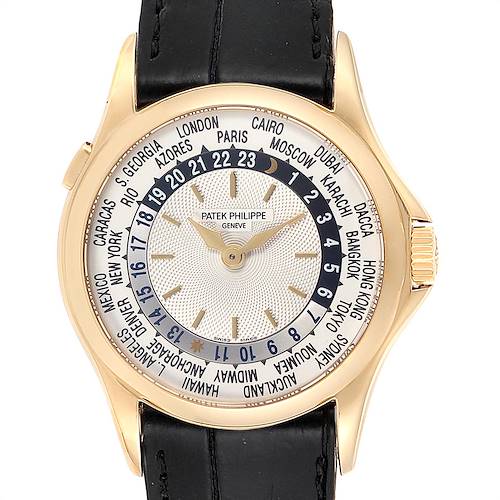 Photo of Patek Philippe World Time Complications Yellow Gold Mens Watch 5110