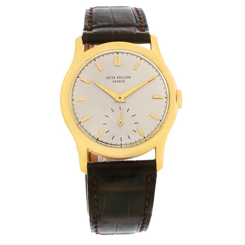 Patek Philippe Calatrava Vintage 18k Yellow Gold Watch 2448 Year 1949 ...