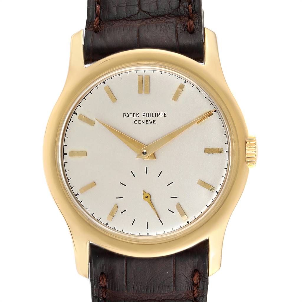 Patek Philippe Calatrava 18k Yellow Gold Vintage Mens Watch 2448 ...