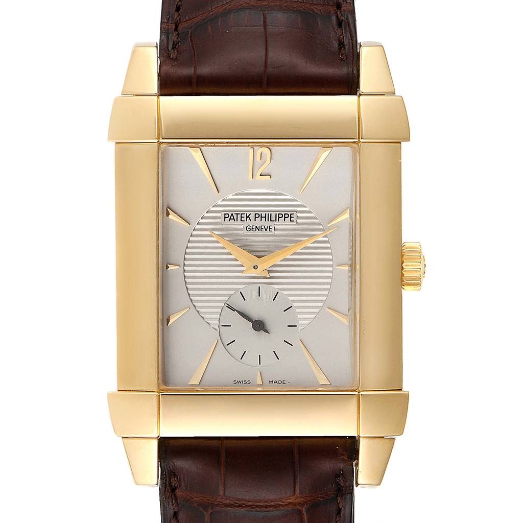 Patek Philippe Gondolo Small Seconds Yellow Gold Silver Dial Watch ...