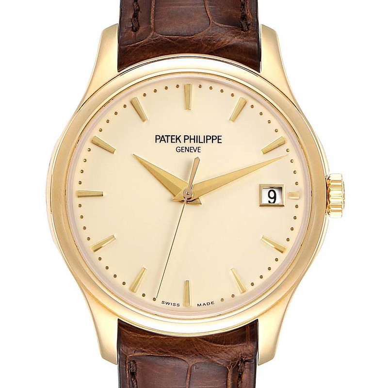Patek Philippe Calatrava Hunter Case Yellow Gold Automatic Mens Watch 5227 SwissWatchExpo