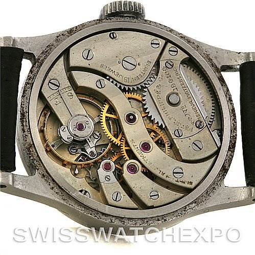 This image shows the intricate inner mechanics of the back of a Vintage Patek Philippe watch.