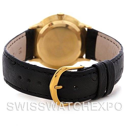 This image shows the back and strap of a Vintage Patek Philippe watch at a rear angle.