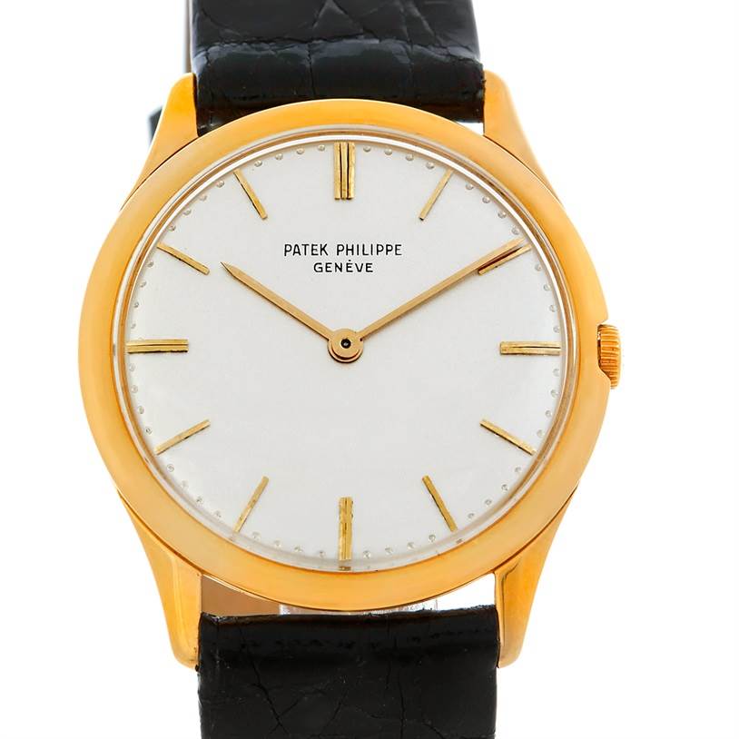 40027: Patek Philippe 18k Yellow Gold Calatrava, Ref. 3802