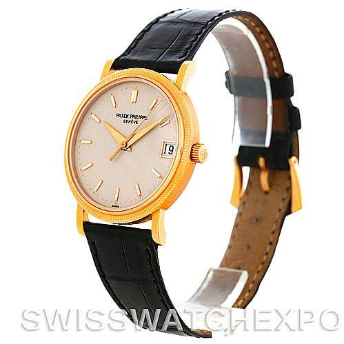 Patek Philippe Calatrava 18k Rose Gold Watch 3802R SwissWatchExpo