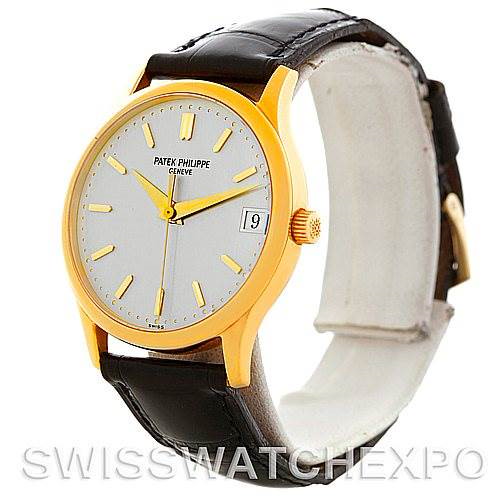 Patek Philippe Calatrava 18k Yellow Gold Mens Watch 3998 SwissWatchExpo