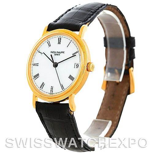 Patek Philippe Calatrava 18k Yellow Gold Watch 3802 SwissWatchExpo