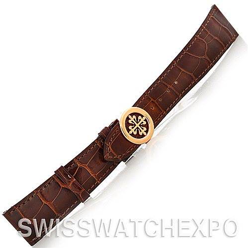 Patek Philippe 20 mm Strap with 18k Rose Gold Deployent Buckle SwissWatchExpo