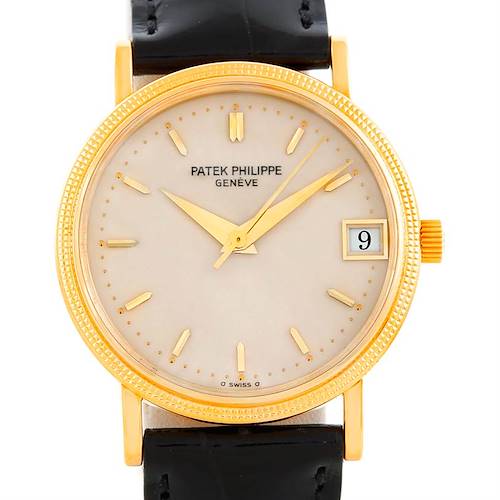 Photo of Patek Philippe Calatrava Vintage 18k Yellow Gold Watch 3802