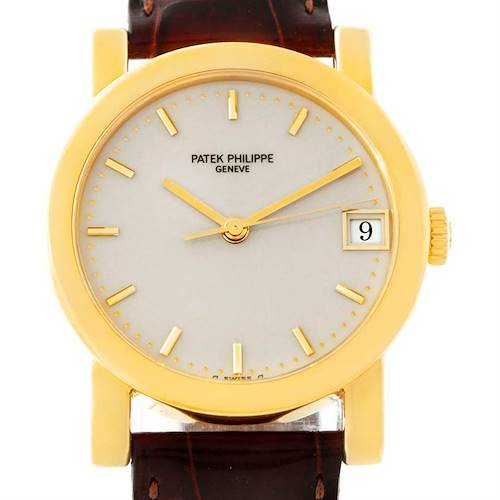Photo of Patek Philippe Calatrava 18k Yellow Gold Automatic Watch 5012 Box papers
