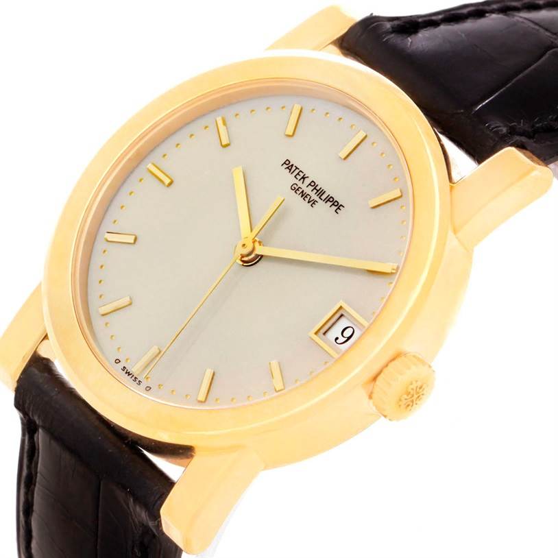 Patek Philippe Calatrava 18k Yellow Gold Automatic Watch 5012 Papers ...